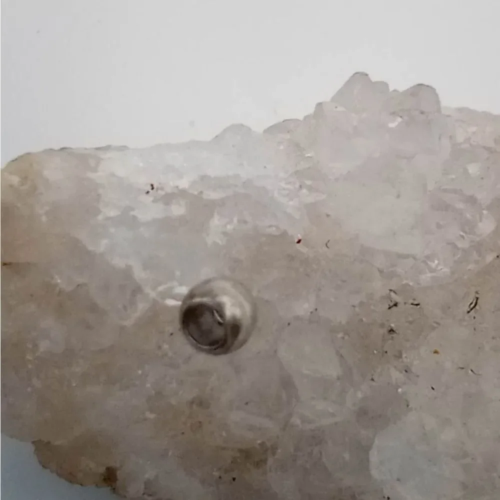 Mini solid sterling silver‎ spacer charm